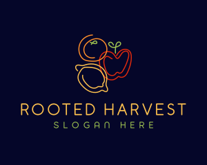 Fresh Fruit Grocery logo design