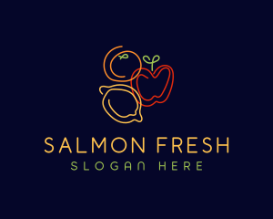 Fresh Fruit Grocery logo design