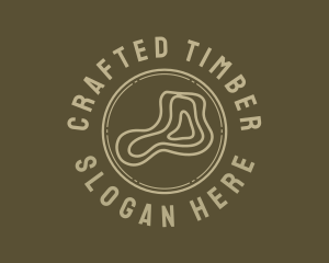 Lumber Log Woodworking logo design