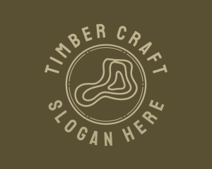 Lumber Log Woodworking logo design