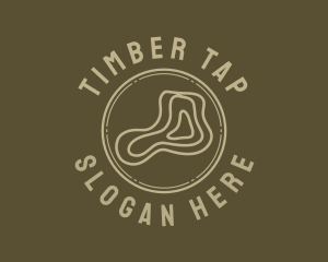 Lumber Log Woodworking logo design