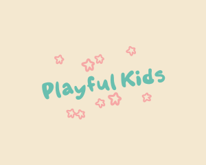 Playful Baby Stars logo design