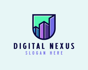 Modern Digital Buildings logo design