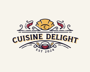 Shrimp Seafood Cuisine logo design