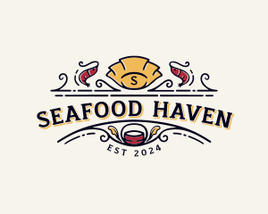 Shrimp Seafood Cuisine logo design