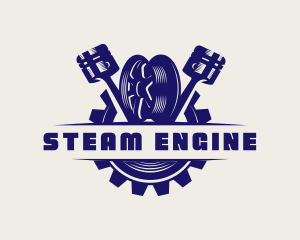 Engine Mechanic Automotive logo design