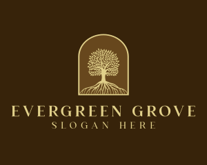 Tree Roots Plant logo