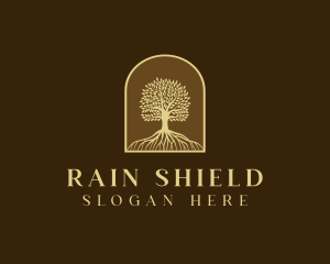 Tree Roots Plant logo design