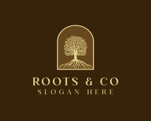 Tree Roots Plant logo