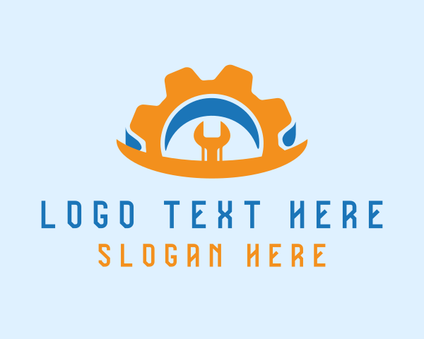 Cogwheel Wrench Mechanic logo