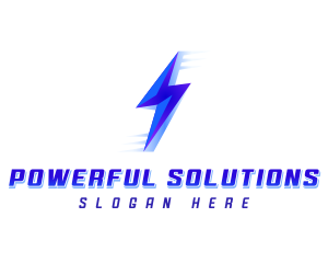 Technology Thunder Bolt logo design