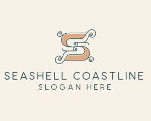 Elegant Fashion Swirl Letter S logo design