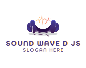 Headphones DJ Audio logo design