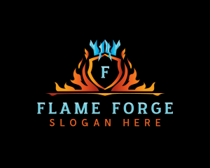 Fire Ice Ventilation logo design