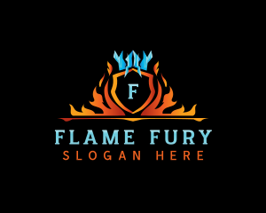 Fire Ice Ventilation logo design