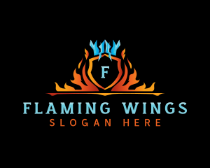 Fire Ice Ventilation logo design