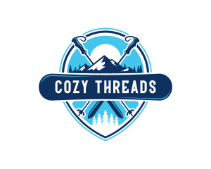 Ski Snowboard Sport Logo