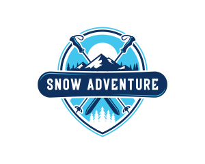 Ski Snowboard Sport logo