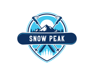 Ski Snowboard Sport logo