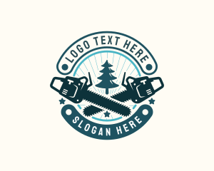 Tree Logging Chainsaw logo