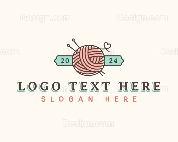 Crochet Yarn Thread Logo