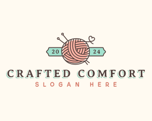 Crochet Yarn Thread logo design