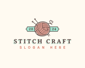 Crochet Yarn Thread logo design