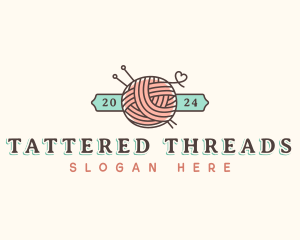 Crochet Yarn Thread logo design