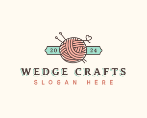 Crochet Yarn Thread logo design