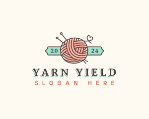 Crochet Yarn Thread logo design