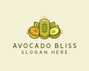 Healthy Food Fruits logo design