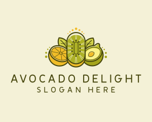 Healthy Food Fruits logo design