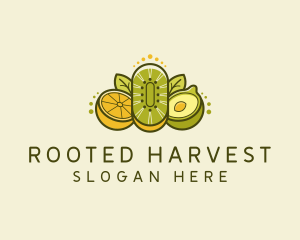 Healthy Food Fruits logo design