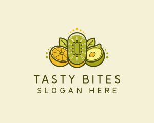 Healthy Food Fruits logo design