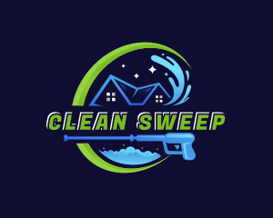 Cleaning Pressure Wash Hydro logo design