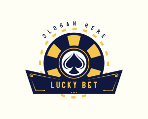 Poker Spade Casino logo design