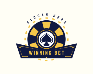 Poker Spade Casino logo design