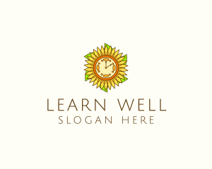 Sunflower Wellness Time  logo design