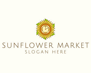 Sunflower Wellness Time  logo design