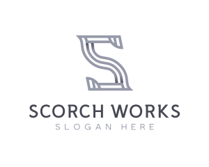 Architect Designer Studio Letter S logo design