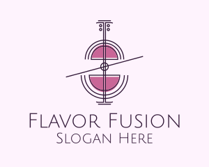 Wine Glass Cello logo design