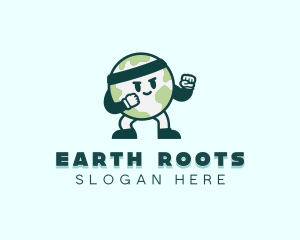 Planet Earth Fighter logo design