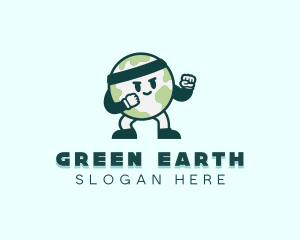 Planet Earth Fighter logo design