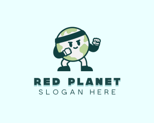 Planet Earth Fighter logo design