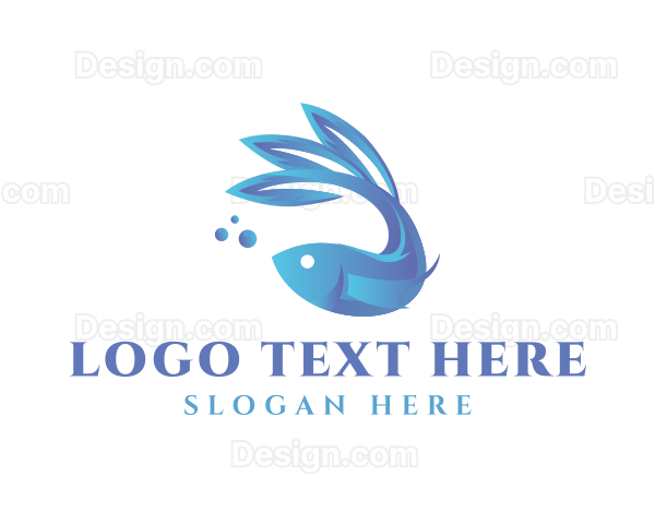 Gradient Fish Waterpark Logo