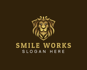 Luxury Crown Lion Logo