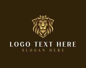 Luxury Crown Lion logo