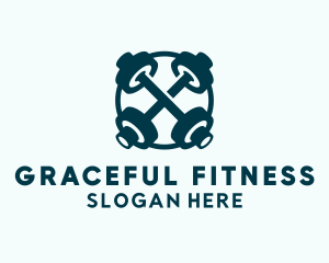 Barbell Weights Fitness  logo
