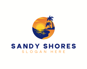 Shore Beach Travel logo design