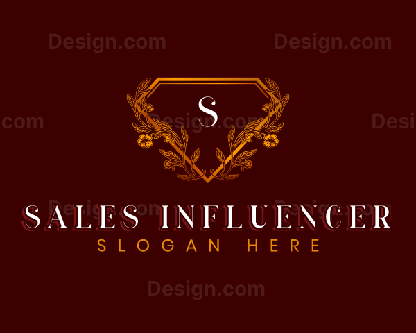 Elegant Floral Diamond Logo